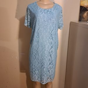Juicy Couture plus blue lace dress 2X